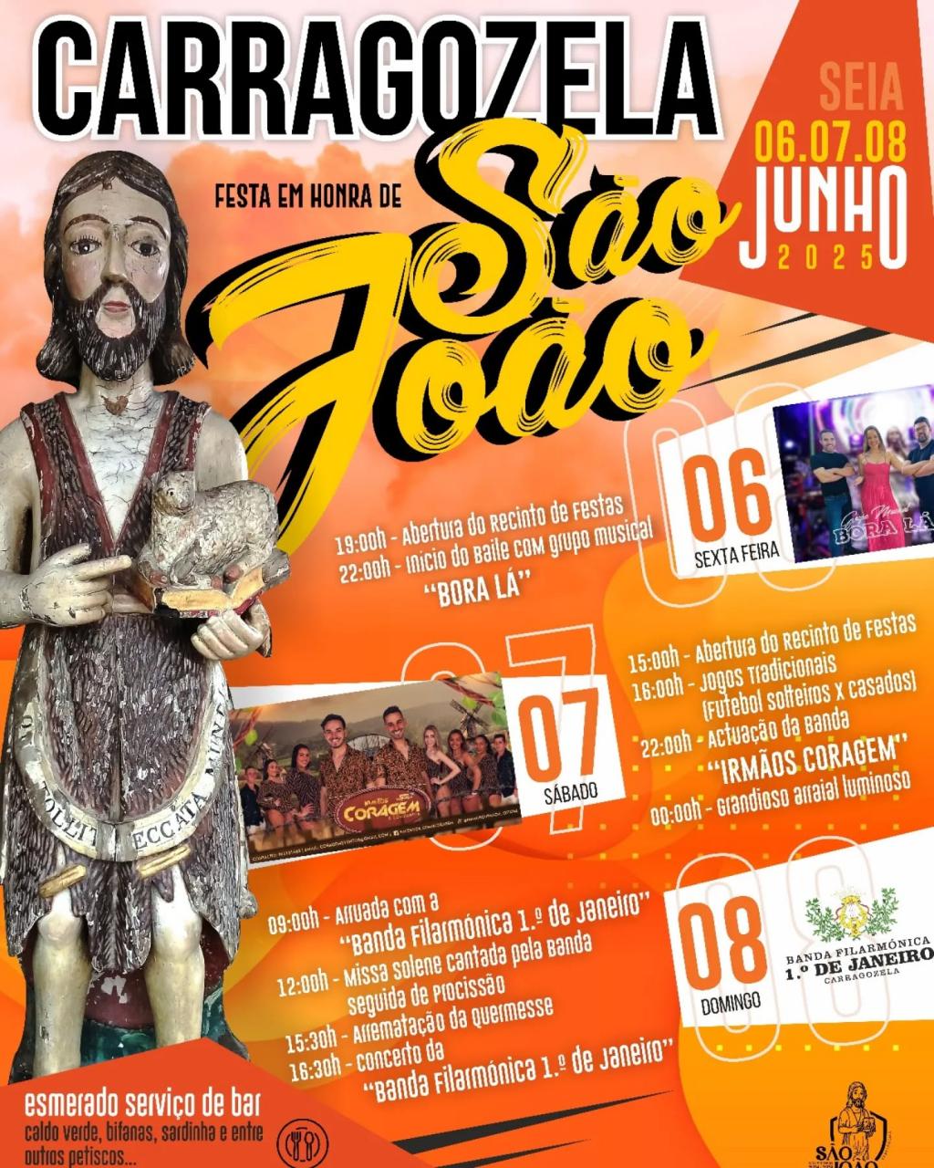 Festa em Honra de São João em Carragozela - Seia | 6-7-8 Junho 2025