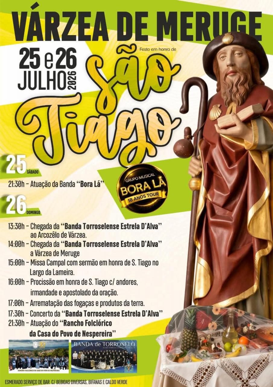 Festa em V&aacute;rzea de Meruge, em Honra de S. Tiago - Seia